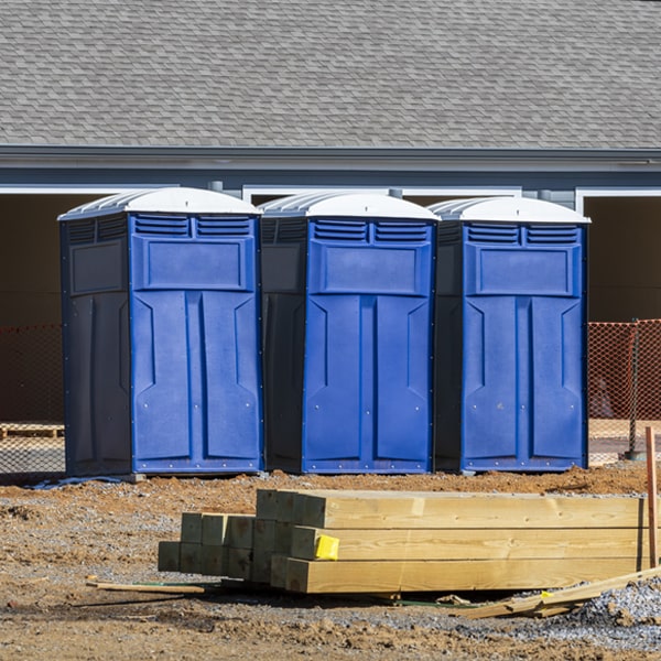 how often are the portable toilets cleaned and serviced during a rental period in Kentucky